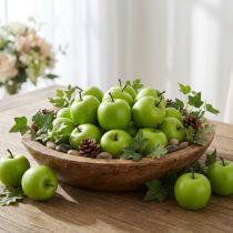 Prodotto Frutta decorativa mini mela verde artificiale 4,5 cm 24 pz