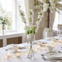 Prodotto Delphinium artificiale bianco 95 cm