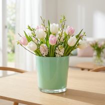 Prodotto Vaso in vetro Ø11.5cm H10,8cm verde menta