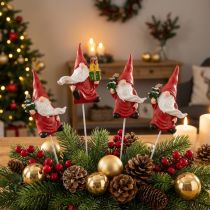Prodotto Gnomo natalizio con spina decorativa Babbo Natale 7 cm 4 pz