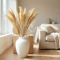 Prodotto Pampa erba gialla Erba ornamentale artificiale Floricoltura secca 3 pezzi