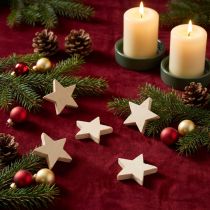 Prodotto Decorazione sparsa Stelle di Natale Stelle in legno naturale Ø4cm 24 pz