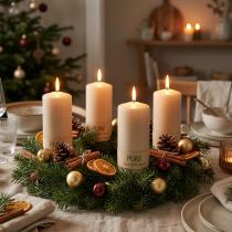 Prodotto Candela a colonna PURE Candele Wenzel beige 130/60 mm