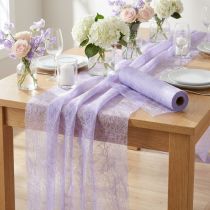 Prodotto Runner da tavolo in pile decorativo Sizoweb viola chiaro 30 cm 25 m