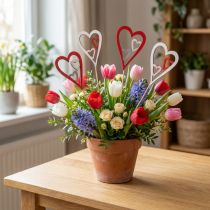 Prodotto Spina fiore Festa della mamma spina decorativa cuore 5 cm 12 pezzi