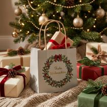 Prodotto Busta regalo con manici busta regalo grigia 12×12 cm 8 pz