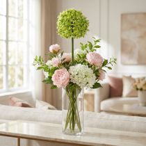 Prodotto Cipolla ornamentale Allium, fiore di seta, palla artificiale verde porro Ø20cm L72cm