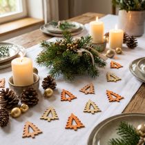 Prodotto Decorazioni sparse per albero di Natale arancione 4 cm 72 pz