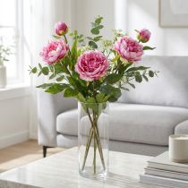Prodotto Peonie Fiori artificiali a stelo lungo Rosa 70 cm 3 pezzi
