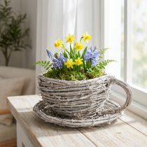 Prodotto Tazza da tè in materiale naturale dal fascino rustico per una decorazione d'interni esclusiva 13cm