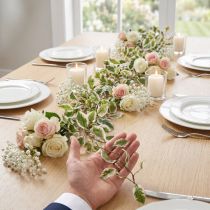 Prodotto Ghirlanda di piante artificiali per decorazioni romantiche per matrimoni ed eventi, 150 cm