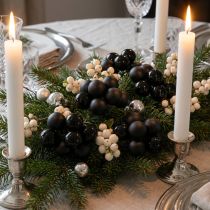 Prodotto Mini palline di Natale su filo vetro nero Ø25mm 140 pz
