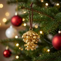 Prodotto Pigna decorazione pigne da appendere Oro H6cm