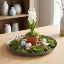Prodotto Placca decorativa placca di zinco placca di metallo antracite oro Ø24cm