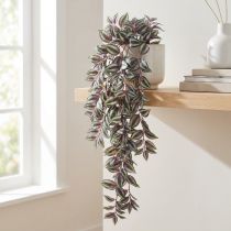 Prodotto Pianta artificiale sospesa Zebra Herb Tradescantia 90 cm