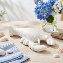 Prodotto Decorazione marittima Figura in ceramica Aragosta bianca 17,5×9×3cm