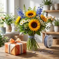 Prodotto Nastro/cordoncino a righe per decorazioni regalo creative, spessore 3 mm, lunghezza 20 m.