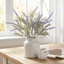 Prodotto Lavanda artificiale Piante artificiali Viola 38cm 3 mazzi 9 pezzi