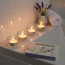 Prodotto Candele profumate candeline alla lavanda camomilla bianche Ø3,5 cm 12 pz