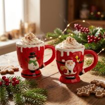 Prodotto Tazze natalizie tazza Babbo Natale in ceramica 10,5 cm 2 pezzi