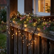 Prodotto Catena luminosa a LED per esterno 288er 2.4m nero/bianco caldo