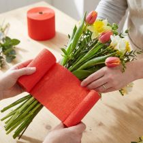 Prodotto Fiore crêpe rosso L10cm grammatura 128g/mq L250cm 2 pezzi