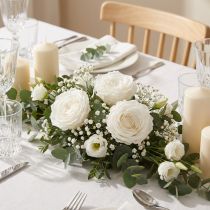 Prodotto Rose stabilizzate Rose vere Fiori stabilizzati Bianco Ø6cm 6pzi