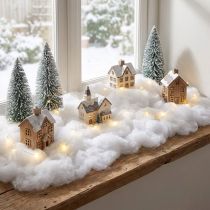 Prodotto Decorazione neve neve artificiale cotone invernale bianco 200g