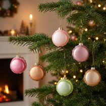 Prodotto Ciondolo a forma di macaron per l'albero di Natale, 6 cm