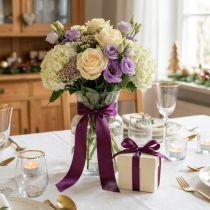 Prodotto Nastro decorativo in taffetà, viola, varie larghezze, 50 m
