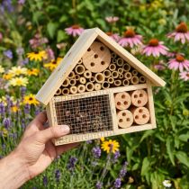 Prodotto Casetta per insetti naturale Hotel per insetti in legno di abete naturale H21cm