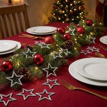 Prodotto Stelle decorative Stelle di Natale glitter argento 4,5 cm 120 pz