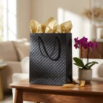 Prodotto Sacchetto regalo sacchetto regalo nero 18×10×23 cm 1 pezzo