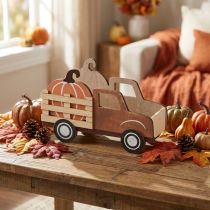 Prodotto Decorazione da tavola decorazione zucca autunnale camion per la consegna in legno 20×7,5×12,5 cm