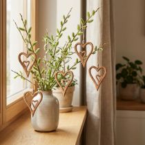 Prodotto Cuore in legno cuori in legno naturale da appendere 8×11 cm 4 pz