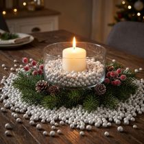 Prodotto Perline decorative brillanti 4mm - 8mm bianche 1l
