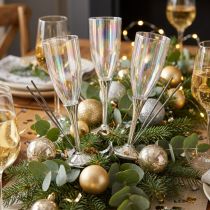 Prodotto Decorazione di Capodanno per attaccare il bicchiere di champagne sul filo H9,5cm 8 pezzi