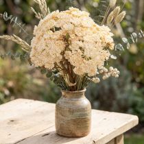 Prodotto Achillea artificiale in crema Fiori artificiali Achillea 30 cm 6 pezzi