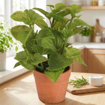 Prodotto Menta in vaso Erbe artificiali Piante artificiali 18 cm 2 pezzi
