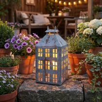 Prodotto Lanterna decorativa vintage, faro in metallo, stile shabby chic, H35cm