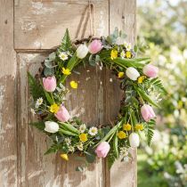 Prodotto Corona di vite Ø30cm Corona naturale per porta Corona decorativa Salice Alta qualità Fatto a mano