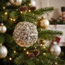 Prodotto Palla di Natale bianca Decorazioni per l'albero di Natale Palla di neve Ø12cm