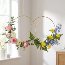 Prodotto Anello decorativo per appendere oro Ø35 cm 4 pezzi