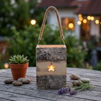 Prodotto Vento di betulla chiaro con manico 14,5 cm x 14,5 cm H20 cm