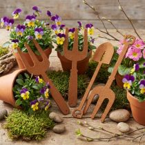 Prodotto Attrezzi da giardino in feltro marrone 4 pz