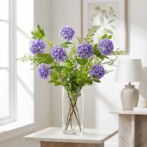 Prodotto Palla di neve fiori artificiali fiore viola 5 ombrelle L78 cm 2 pezzi