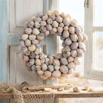 Prodotto Ghirlanda a forma di lumaca da appendere, ghirlanda decorativa, stile marittimo, Nathai, Ø35cm