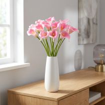 Prodotto Fiore decorativo Calla rosa 57 cm 12 pezzi