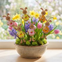 Prodotto Conigli di Pasqua con uovo 12 cm L29 cm 15 pz