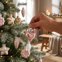 Prodotto Addobbi per l'albero di Natale in vetro Addobbi per l'albero di Natale pastello 12 pezzi